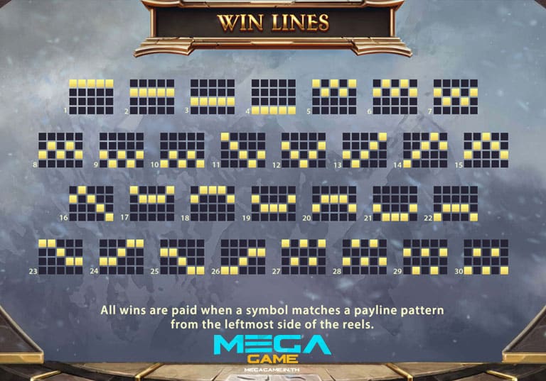 Paylines Ancients Blessing