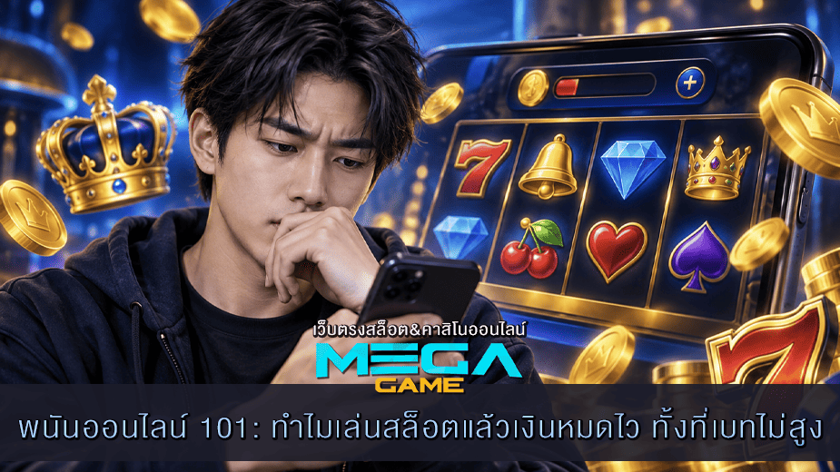 พนันออนไลน์ 101: ทำไมเล่นสล็อตแล้วเงินหมดไว ทั้งที่เบทไม่สูง